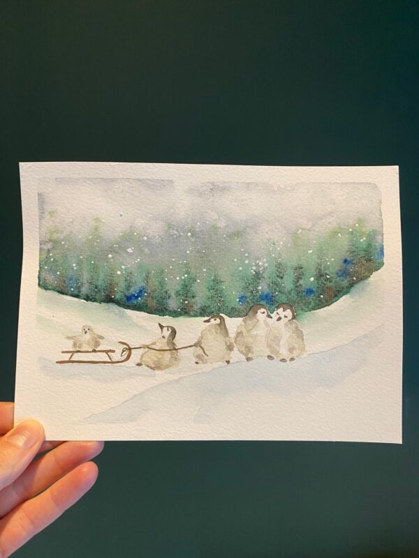 Penguin family